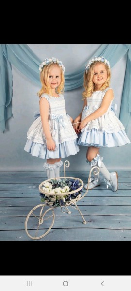 Exclusive To Bebe Belleza Bluebelle Dress With Floral Headband